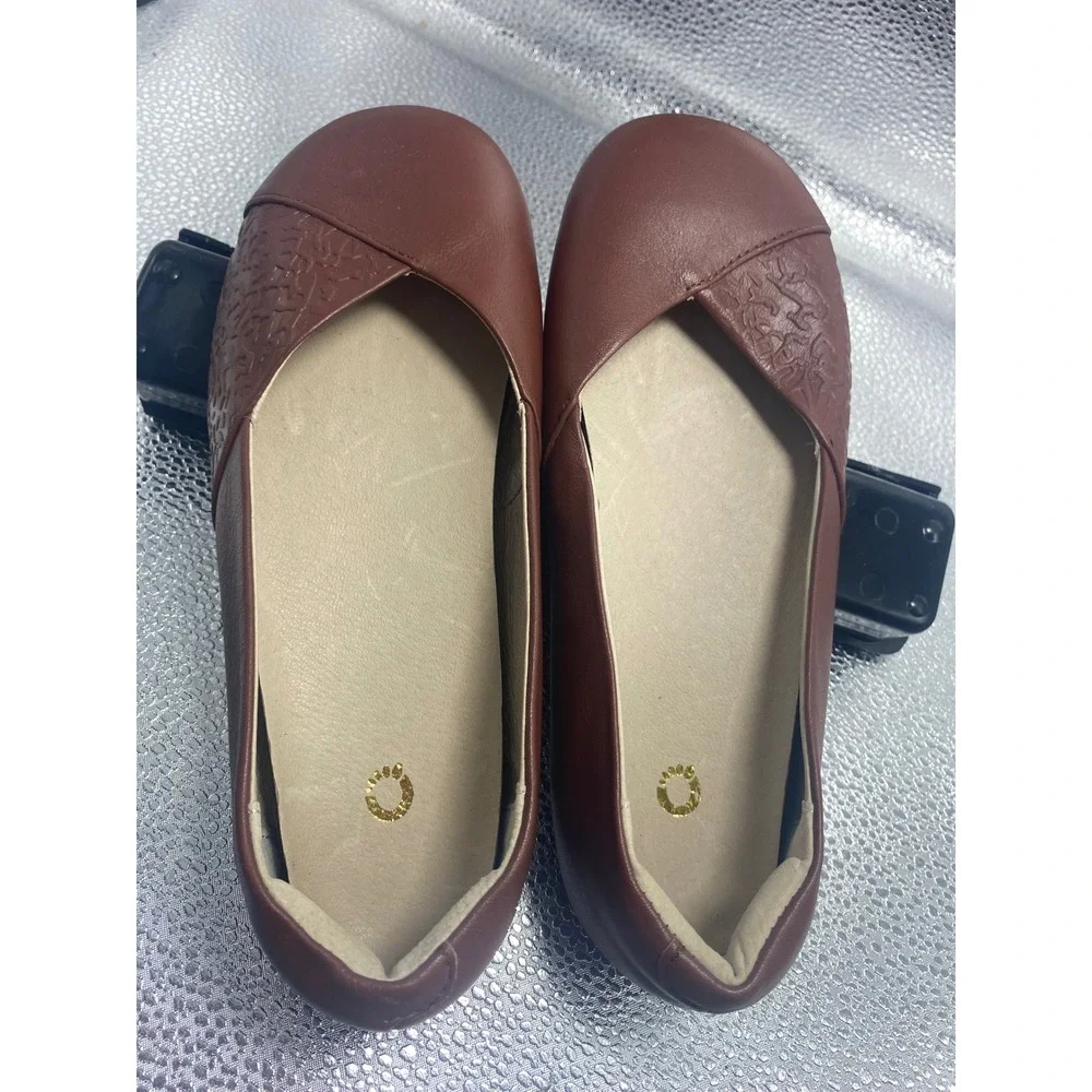 Xero Shoes Cassie Mahogany Brown Minimalist Barefoot Ballet Flats Womens 7